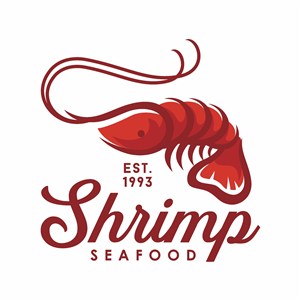 小龙虾图标食品公司logo素材
