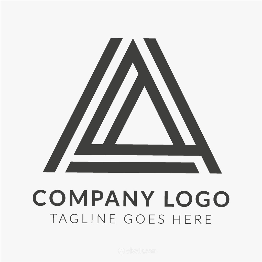 A变形图标商务贸易公司矢量logo设计素材