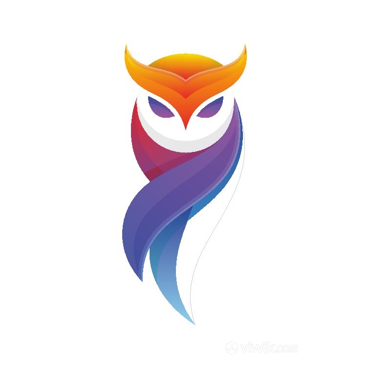 抽象鸟图标传媒公司logo设计素材