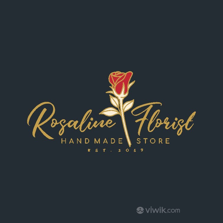 玫瑰花标志图标护肤品品牌logo