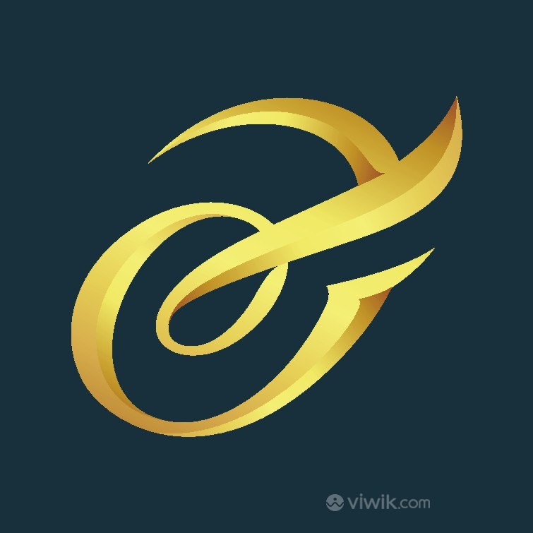 抽象金色标志图标公司logo设计素材