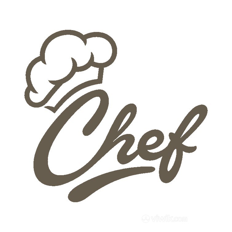 厨师帽图标餐厅矢量logo设计素材