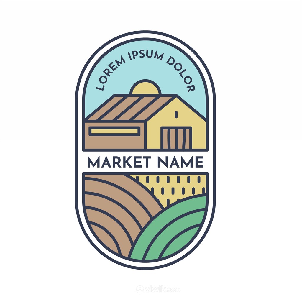 农场图标超市矢量logo