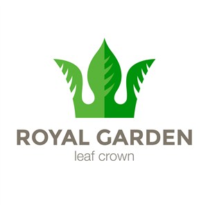 绿叶皇冠抽象标志生态自然创意公司矢量logo设计素材