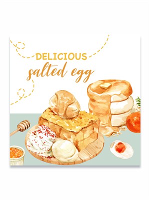 国外创意手绘美食甜品蛋糕banner海报素材