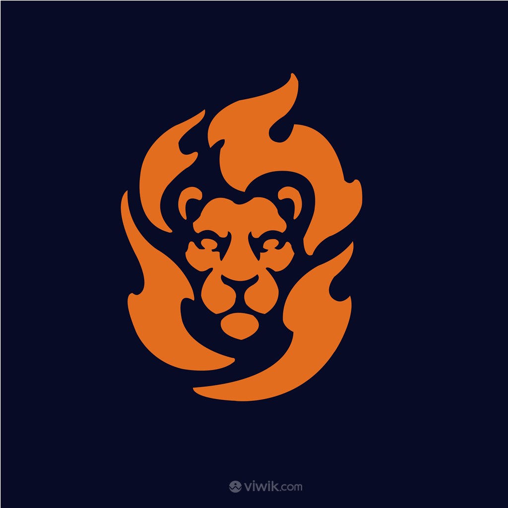 狮子头像标志图标设计传媒矢量logo素材