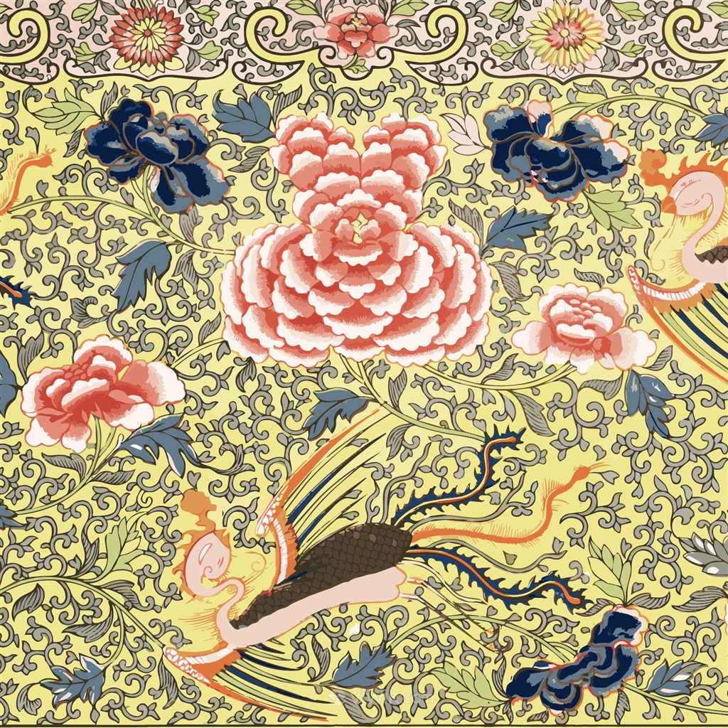 中式传统花纹明清宫廷花纹矢量素材