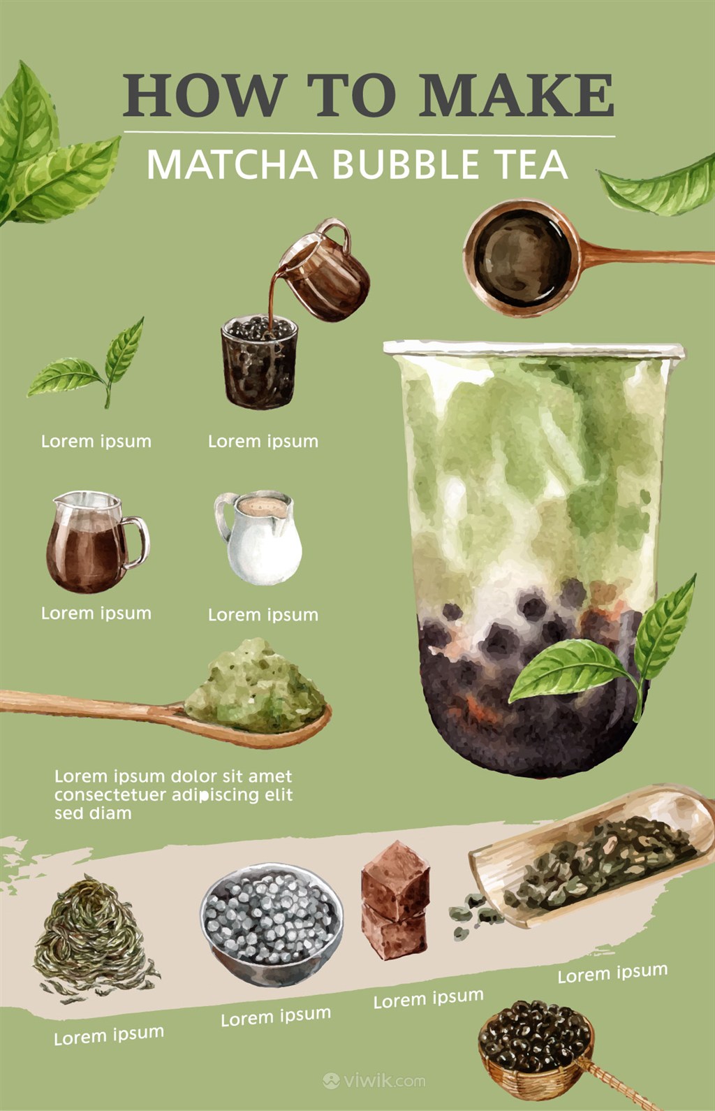 奶茶菜单设计模板背景图片