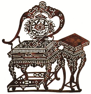 古风桌椅皮影戏中国风图片