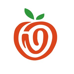 抽象苹果标志图标餐饮食品矢量logo素材