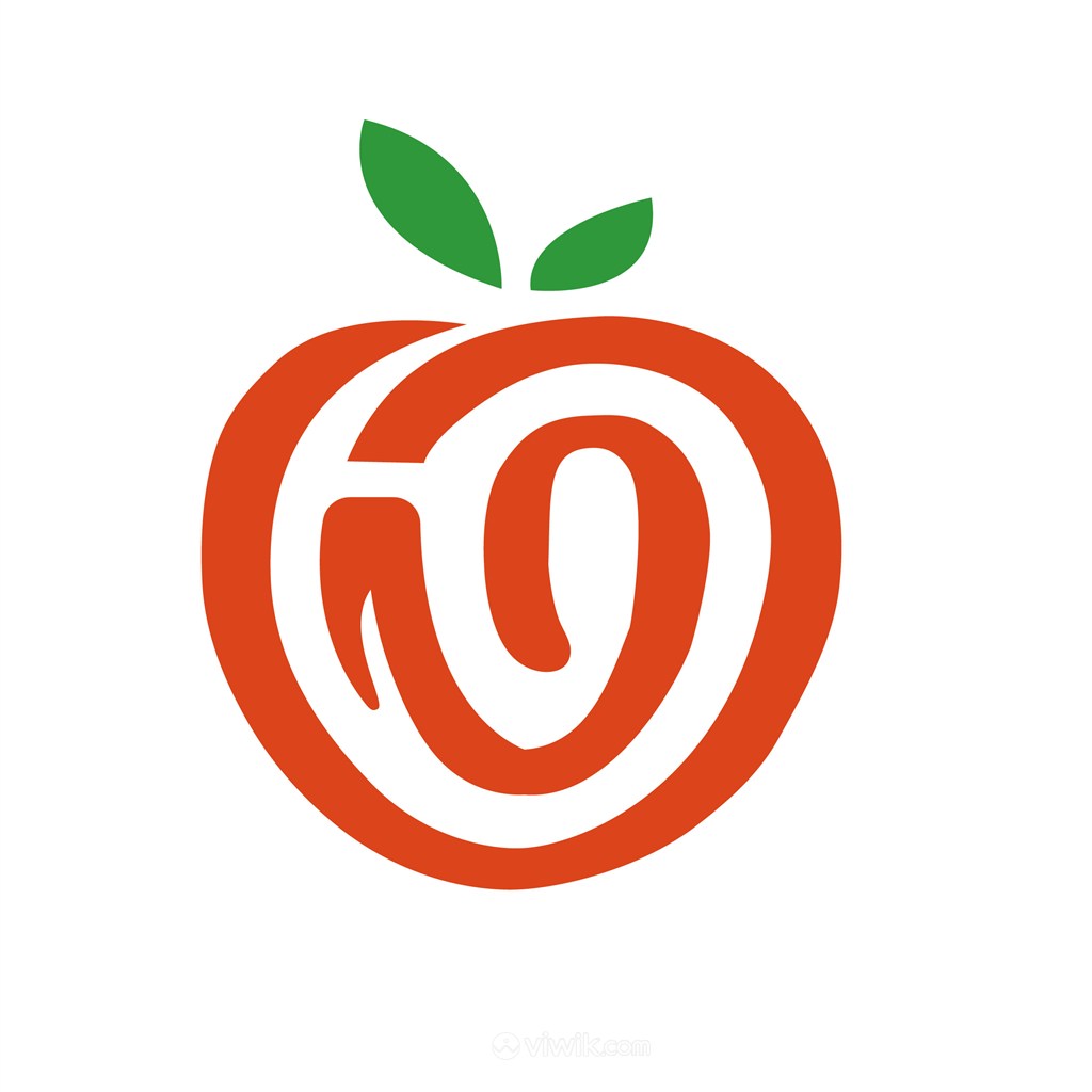 抽象苹果标志图标餐饮食品矢量logo素材