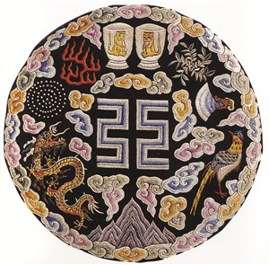 古代龙凤刺绣中国风图片
