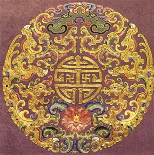 黄金刺绣中国古代龙凤刺绣中国风图片
