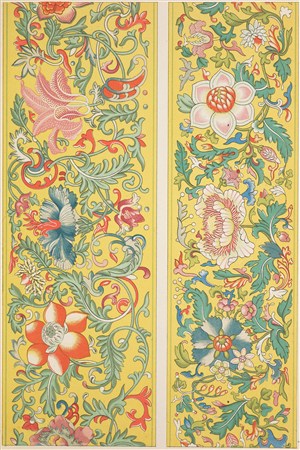 多种鲜花中式传统纹样集锦中国风图片