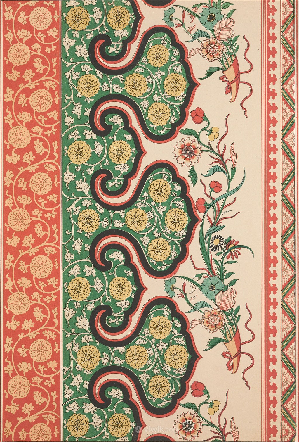 鲜花菊花中式传统纹样集锦中国风图片