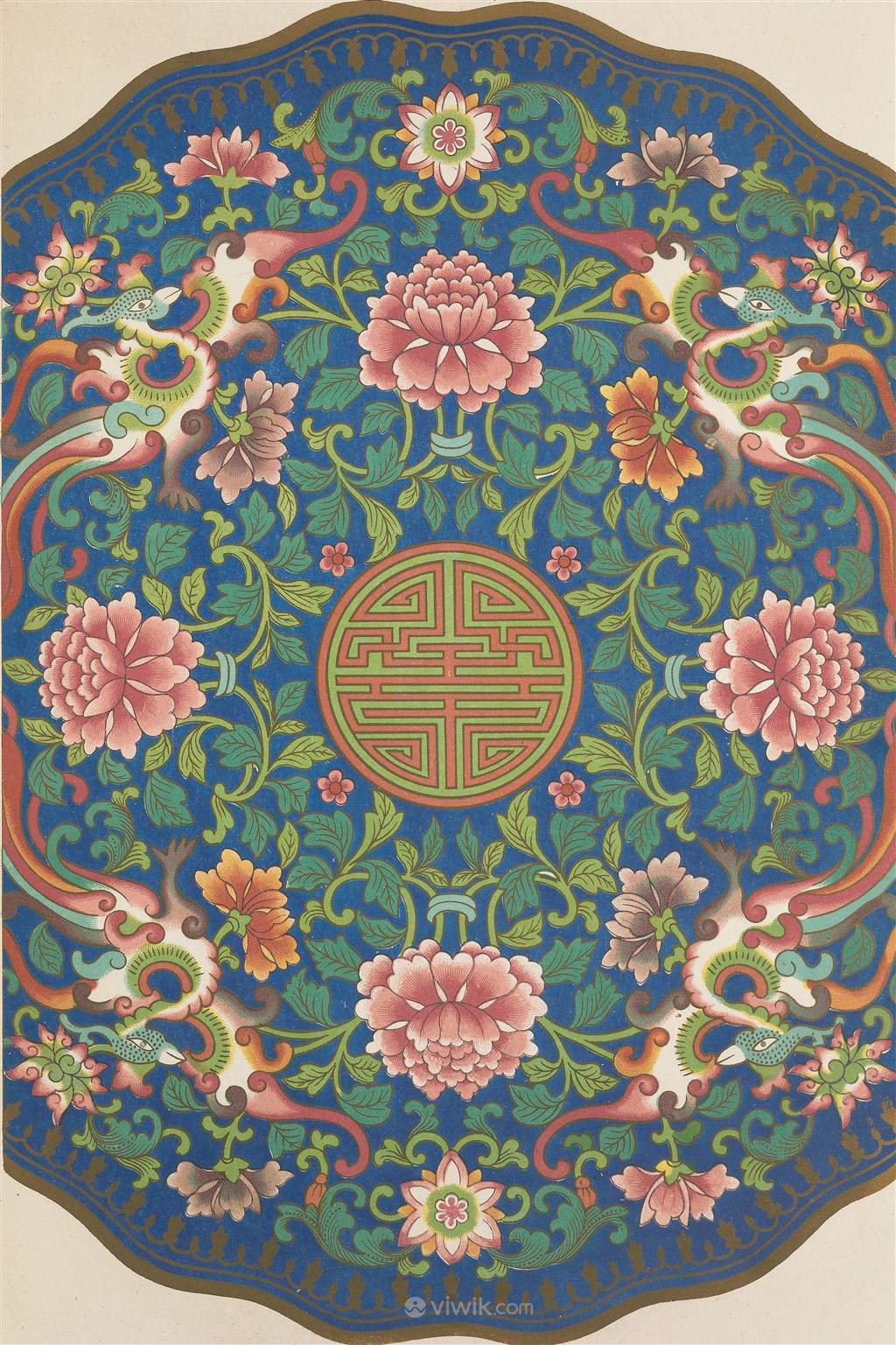 凤凰菊花中式传统纹样集锦中国风图片