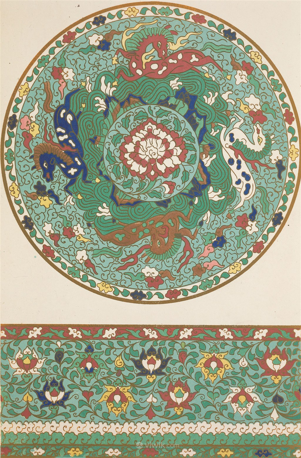 圆形和横板中式传统纹样集锦中国风图片