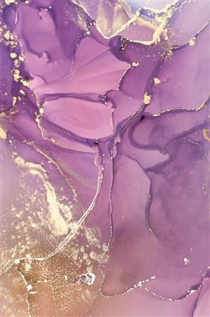 紫色金箔金粉水彩暈染畫芯背景圖片