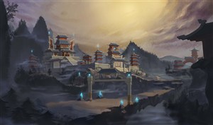 高清冰冷地狱宫殿中国风CG原画图片