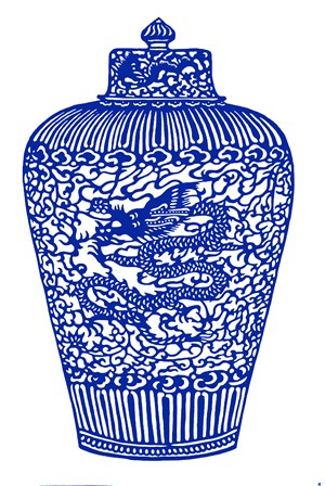 高清龙纹国粹青花瓷中国风图片