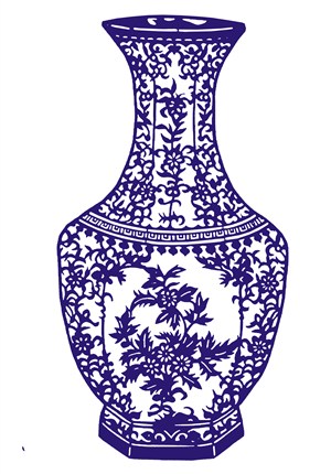 大花瓶瓷器国粹青花瓷中国风图片
