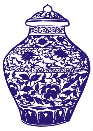 花卉植物花卉瓷器国粹青花瓷中国风图片