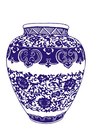 瓷器陶瓷缸国粹青花瓷中国风图片