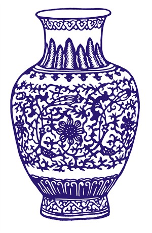 古风瓷器花瓶国粹青花瓷中国风图片