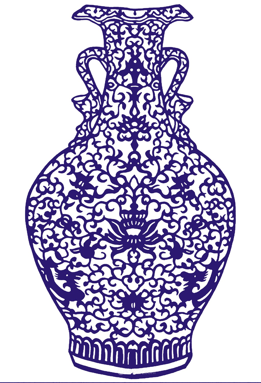 高清陶瓷花瓶国粹青花瓷中国风图片