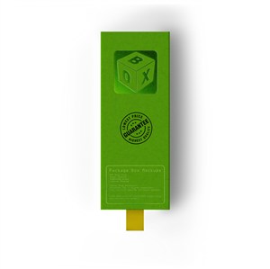 绿色包装盒纸盒贴图样机