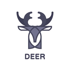 鹿标志图标酒店旅游logo素材