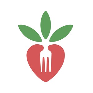 叉子萝卜标志图标餐饮食品矢量logo设计素材