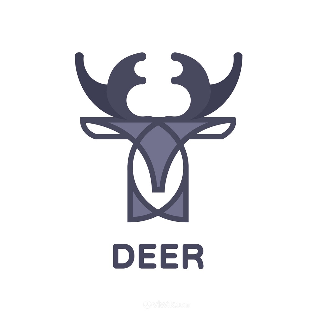鹿标志图标酒店旅游logo素材