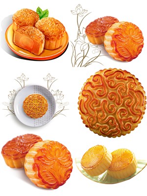 美味月饼PNG素材图片