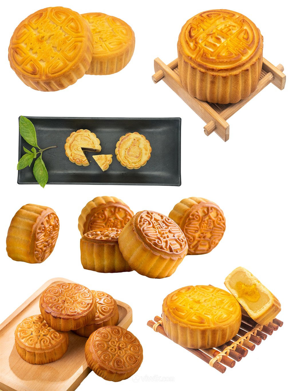 高清传统美食PNG月饼中秋节图片