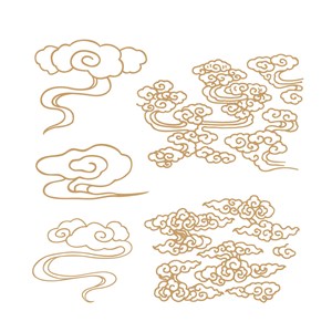 中国风素材吉祥图案云纹矢量素材