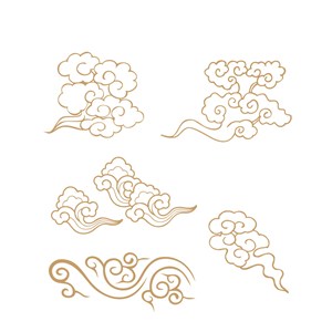 矢量中式传统吉祥图案云纹素材