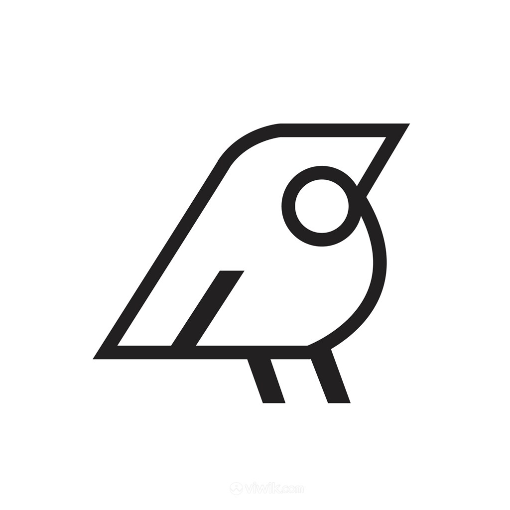 线性鸟标志图标服装品牌矢量logo素材