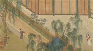 第二幅城墙内外古人汉宫春晓图绘画图片