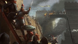 古代长城武将战场绘画图片