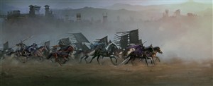 高清古代千军万马战场绘画图片