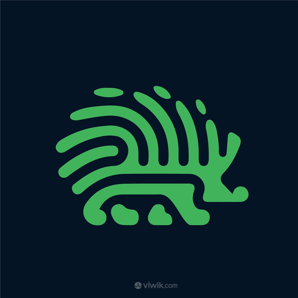 刺猬标志图标网络科技公司矢量logo素材
