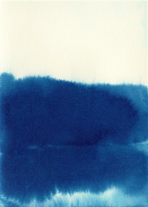 抽象水墨蓝色纯色水彩墨迹背景素材