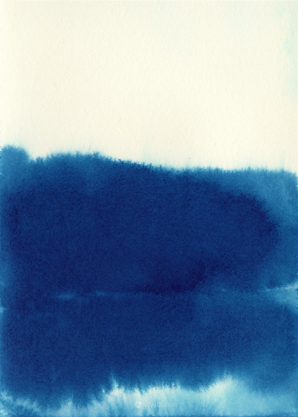 抽象水墨蓝色纯色水彩墨迹背景素材