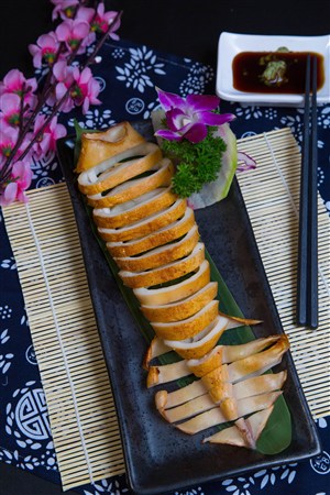 日本料理鱿鱼圈海鲜美食图片