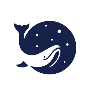 鱼星空标志图标矢量logo素材