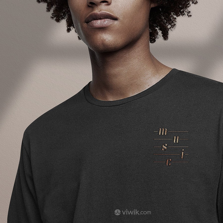 音乐品牌全套VI文化衫T恤贴图样机