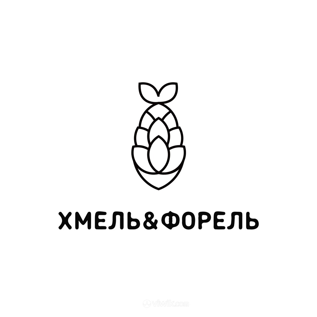 麦穗标志图标餐饮食品矢量logo素材