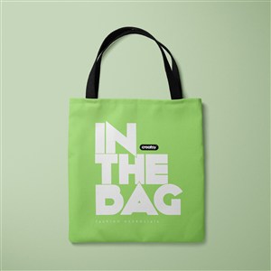 绿色环保购物袋贴图样机