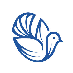 鸽子鸟标志图标矢量logo素材